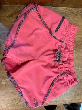 The North Face Women's Coral Running Shorts with Grey Trim